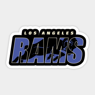 Los Angeles Rams 4 by Buck Tee Originals Sticker